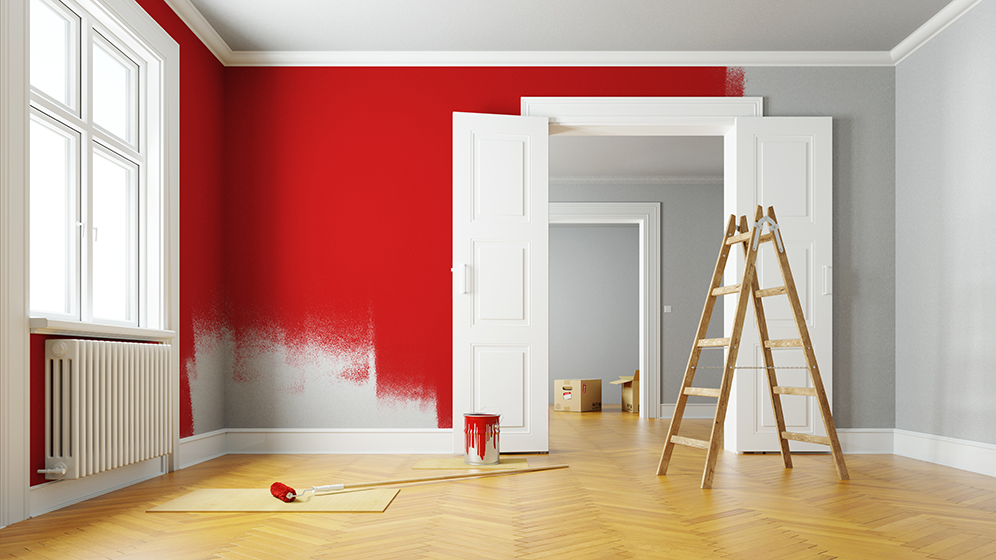 maison peinture rouge
